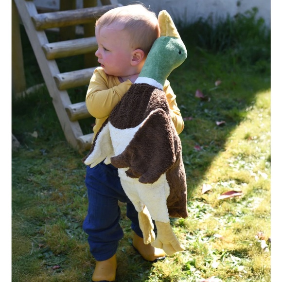 Senger Naturwelt Large Cuddly Drake Duck - Organic Soft Toy - Picture 2 of 5